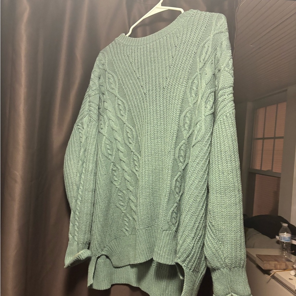aeropostale size medium green oversized sweater